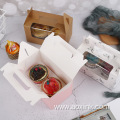 Dessert Box Packaging Window Cake Box With Divider